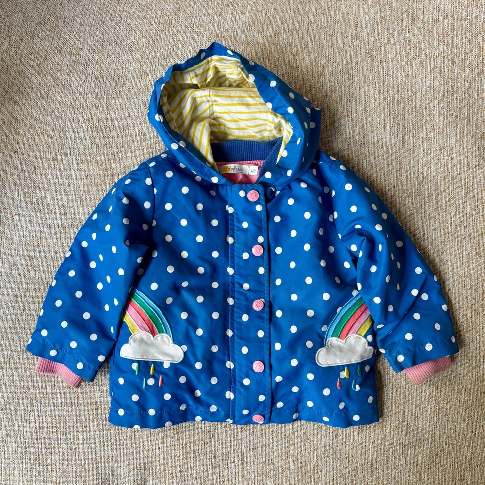 Boden - 2-Way Rain Jacket with detachable puffer vest, 12-18M